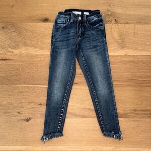 Kancan Stylish Dark Blue mid rise slim fit skinny Jeans girls kids size 8